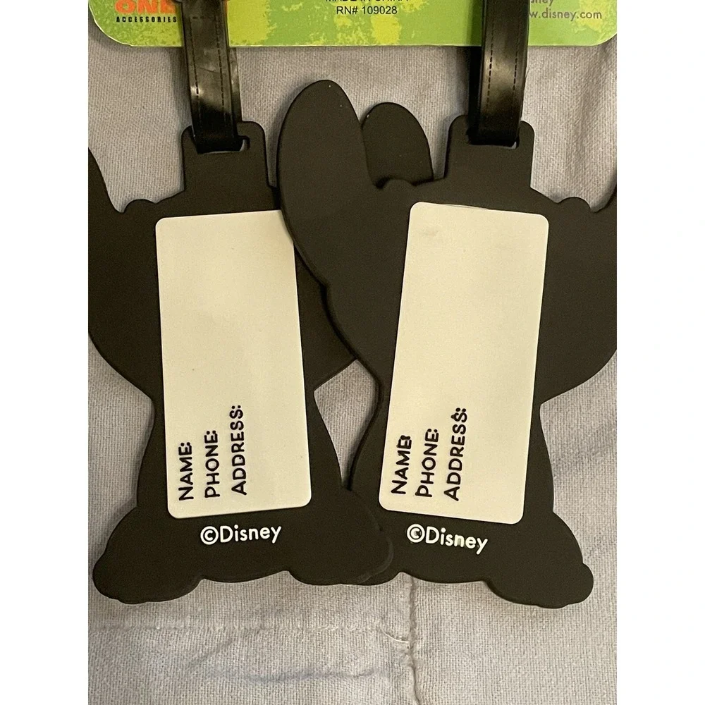 NEW Walt‎ Disney Lilo &Stitch 2 Piece Luggage Tag Set featuring Stitch